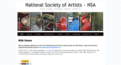 Desktop Screenshot of nsartists.org