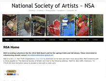 Tablet Screenshot of nsartists.org